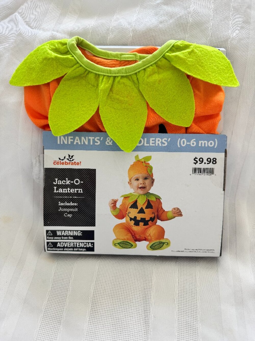 NWT Way To Celebrate Infant Pumpkin Halloween Costume 🎃 0-6M